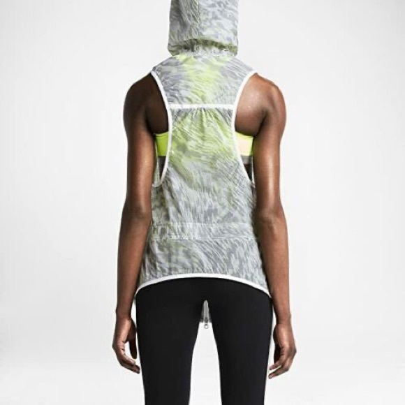 Nike Tech Hyperfuse Hooded Vest Sz small sleeveless long vest windbreaker - Picture 6 of 12